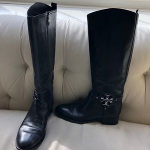 Tory Burch Black Leather Boots